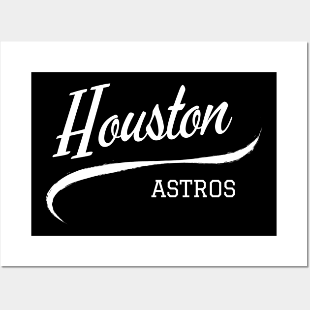 Astros Vintage Wall Art by CityTeeDesigns